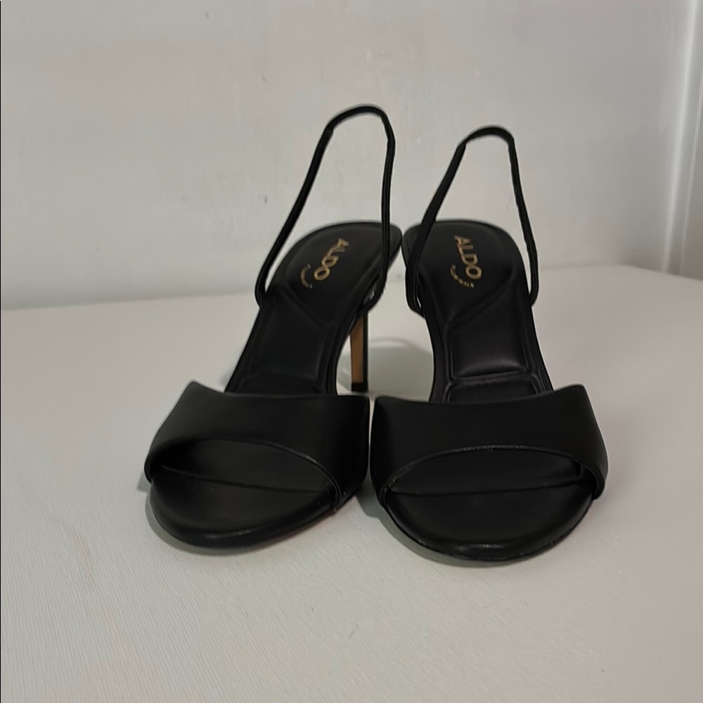 Aldo Black Slingback 3" Heels